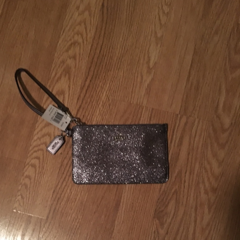 Sparkle coach wristlet